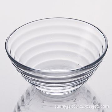 4-inch Wide Tempered Glass Bowl in Twisted Design, Sized 4 x 1.65-inch